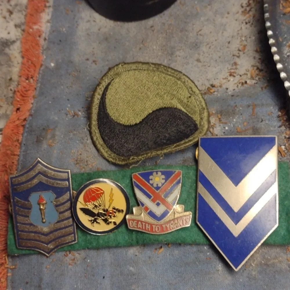 Vintage military Medals and Patch